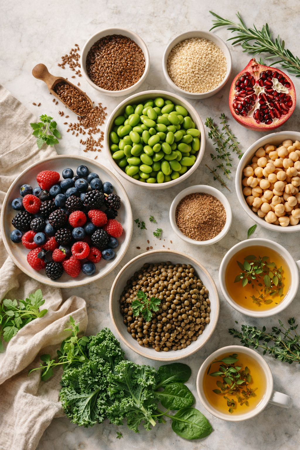 Natural phytoestrogen-rich foods that support healthy hormone balance