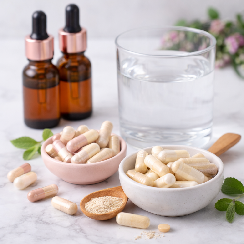 Natural supplements for hormone support