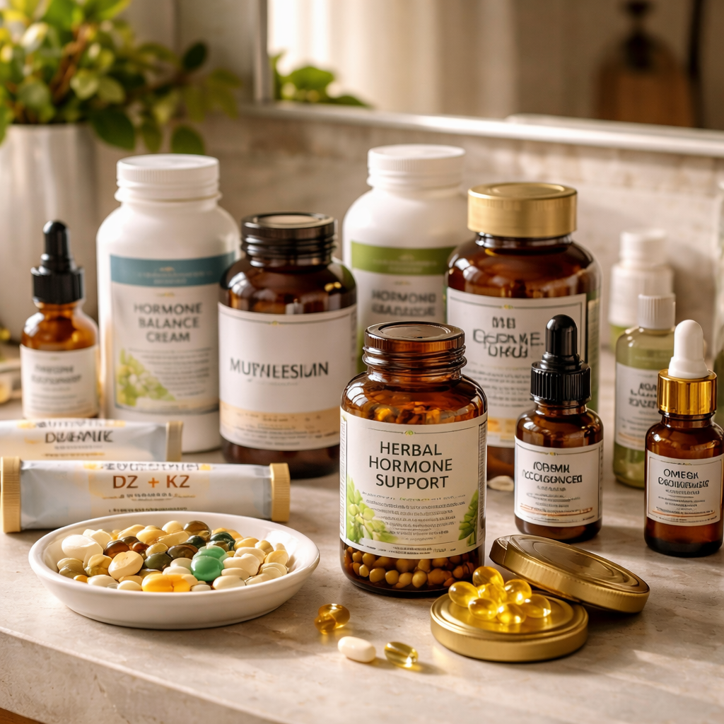 Shelf full of supplements and remedies that have not worked