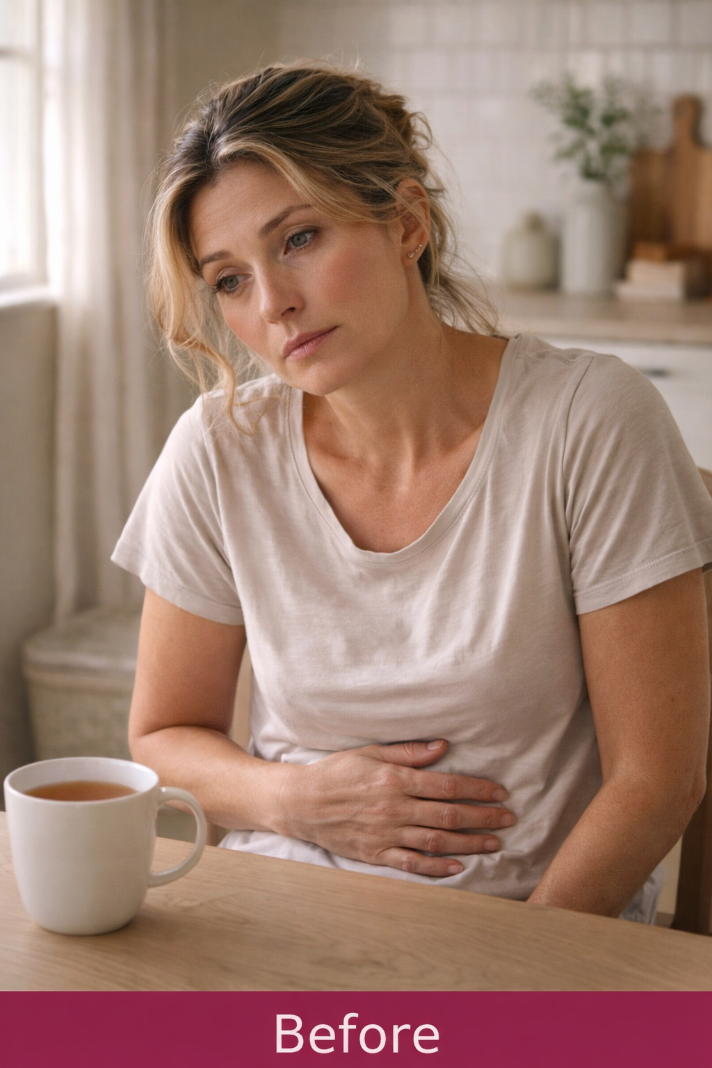 Woman looking fatigued and unwell before addressing her hormone imbalance